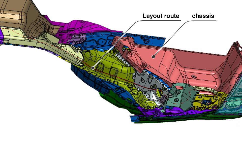 Control cable layout design